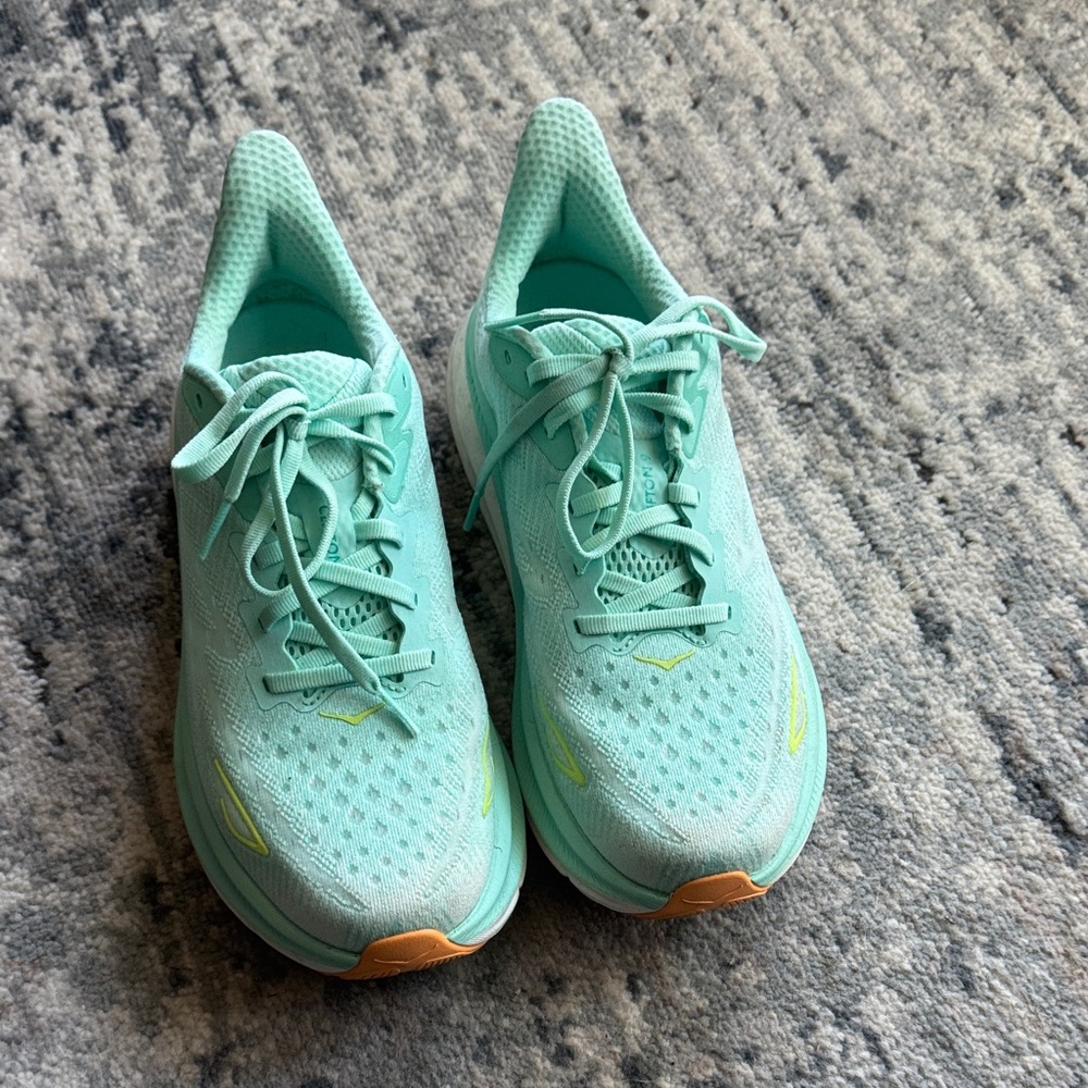 Hoka Mint Green Athletic Shoes